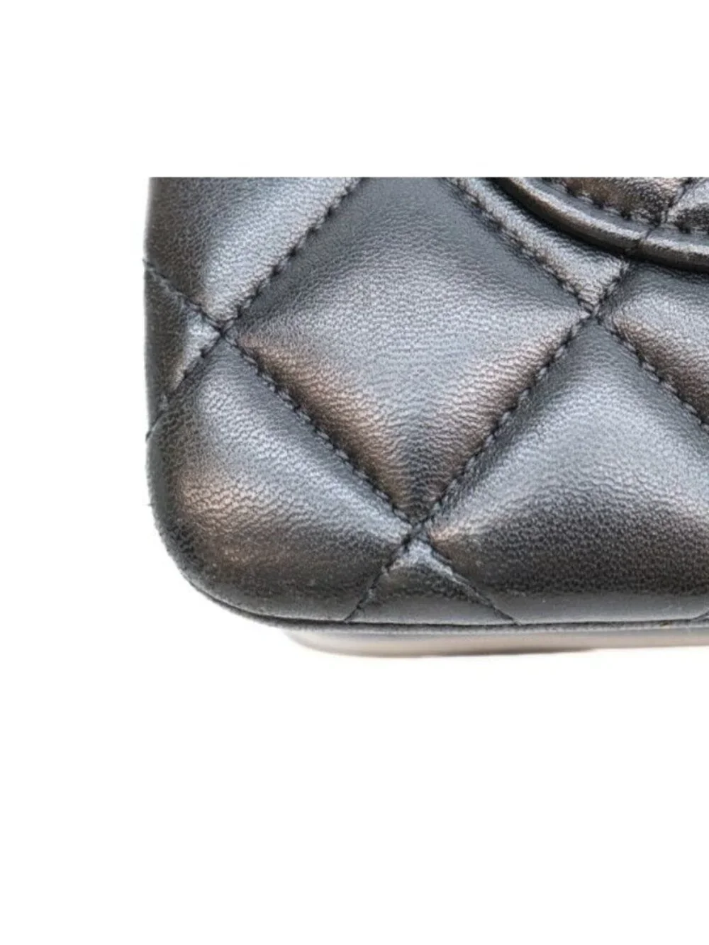 Chanel Black Lamb Gold Trendy CC Mini Top Handle Flap